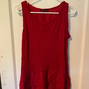 Red, long and flowy tank top